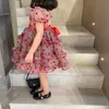 Yüksek Kalite Elbise Bebek Kız için 2021 Yaz Çocuk Kız Prenses Elbiseler Toddler Parti Giysileri
