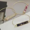 Bangle Copper Texture Contracted Print Bracelets&Bangles Women Female Metal Hook Brand Design Ladies Wrist Jewery