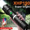 190 Güçlü El Flashlight 26650 Süper Yüksek Güçlü Şarj Edilebilir LED El Fenerleri 90 2 Taktik Torçu Su Geçirmez Kamp Feneri 27873646