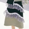 Kjolar 2021 Mode Loose Lace Winter Skirt Cake Kvinnor Designer för marknadsföring 1-245