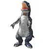 Талисман кукла костюм взрослый женщина мужчина мультфильм карнавал костюм Raptor надувной костюм Хэллоуин динозавр T-REX Performance платье
