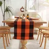 Nordic Table Runner för Land Bröllop Juldekoration Spår på bordet med Plaid Printing Camino de Mesa Nordico 211117