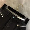 Inprda Women Short Mesh Patchwork Irregular Black Denim Shorts All Match Sexy Removable Hole Jean For Fashion 210601