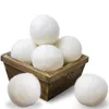 6 cm Wol Dry Ball Premium Herbruikbare Natuurlijke Stof Vilt Ballen Verminderen Static Helpt Droge Kleding in Wasserij Snellere Wasserij Ball Sea Shipping DAT401