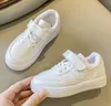 Children casual sports shoes new Low-top fashion sneakers boys and girls Student Small White shoe size 26-37