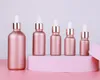 5 ml 10 ml 30 ml 50 ml 100ml Rose Gold Glass Dropper Fles Container Jar Pot Fials voor Essential Oils Eyes Sample DROPS DROPPEN DRUPPLE