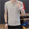 Sommar kortärmad t-shirt manlig koreansk version av självodling trenden ungdom tunn sektion bomull avslappnad stilig 210420