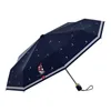 Guarda-chuva Automático Chuva Mulheres Impressão dos Desenhos Animados Dobrável Guarda-chuvas Anti UV Parasol 5 Estilos Paraguas