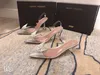 [Caixa Orignal] Moda de Luxo Amina Muaddi Mulheres Senhoras Sandálias High Heel Sandálias Flower Diamante Partido de Couro Genuíno Plataforma Sapatos Tamanho 35-42