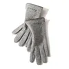 Fünf Fingers Handschuhe Dame Winter Herbst Kaschmir Wolle Warm Touch Screen für Frauen Outdoor Edge Kunst Stickerei plus Samt Fieber Mitte N10