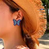 orecchini blu pendenti