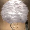 Nordic feather table lamp modern fashion warm boys and girls princess room bedroom desk lamp