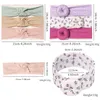 16 estilos Bebé Headband Leopardo Leopardo Cabelo Floral Acessórios Nó Bows Bunny Hairbands Miúdos Flores Geométricas Impressão Hairband 3 Pcs / Set M3452