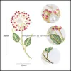 Pinnen, broches sieraden xiumeiyizu aankomsten hoogwaardige parelbroche luxe zirconia pin voor vrouwen jas sjaal trouwjurk aessories drop d