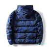 Winter Mens Design Jacket Mode Camouflage Down Jackets Coat med Mönster Mens Parkas Trend Letter Printing Streetwear S-3XL