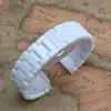 Titta på band WatchBands 12mm 14mm 16mm 18mm 20mm 22mm White Pure Ceramic Band Rem Armband Ladys Belt Fashion Bright Accessories