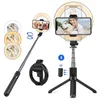 L07 Bluetooth Selfie Stick Przenośne Monopods 5 Cal Pierścień Wypełnij Light Anchor Beauty Lights Mobile Telefon na żywo Wsparcie