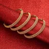 Dubai Bangles for Women Indian Gold Bracelets&bangles Copper Bangles Saudi Arabic Wedding Bridal Jewelry Q0717