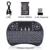 US-Lager-Mini-I8 2.4G Luftmaus-Wireless-Tastatur mit Touchpad Black493Z