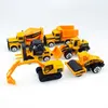 Baby Engineering Cars Diecast Toy för Boys Tjejer Inertial Alloy Excavator Present Barn leksak