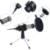 Uppgradera professionell kondensor dator med stativ telefon pc skype studio mikrofon USB mikrofon karaoke mikrofon