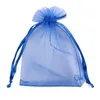 50 Pcs 24 Couleurs Plusieurs Tailles Bijoux Cadeau De Mariage Organza Drawable Organza Sacs Sacs De Cadeau De Noël