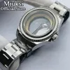 40mm / 43mm Caso transparente Sapphire Glass Fit ETA2836 NH35 NH36 Miyota 8205 8215 821A Mingzhu DG 2813 3804 Movimento