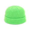 Ball Caps SHUANGR Fashion Unisex Beanie Hat Ribbed Knitted Cuffed Winter Warm Short Casual Solid Color For Adult Men