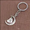 Nyckelringar smycken Fahmi Letter Ring Heart Keychain Jag älskar dig till månen och baksäcken hänger mode droppleverans 2021 rxsum