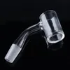 Entièrement Souder Bangers Fumeurs Accessoires 10mm 14mm Mâle Joint Sans Soudure Bord Biseauté Quartz Banger Pour Dab Rigs Conduites D'eau Banger Nails