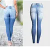 Moda Kadın Kot Sonbahar Kış Yırtık Bayanlar Jean Pantolon Skinny Fit Legging Kalem