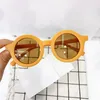 Mode koreanische Kinder Sonnenbrille schöne stumpfe polnische Mädchen Jungen Sonnenbrille UV-beständige Säuglingsbrille Brillen Kind Shades Gafas Geschenk Großhandel