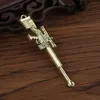 Gun Style Wax dabber gereedschap verstuiver tank metaal 65mm pot roken mini dab tool stok lepel oor pick voor droog kruid titanium nagel siliconen mat container