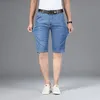 Heren jeans Plus Size 40 42 Heren Shorts 2021 Zomer Slim Fit Straight 5 Pocket Hoge Kwaliteit Katoen Modal Comfortabele Jean Shor