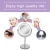 Slaapkamerlamp 10x Vergrootmaking Make-up met lichte LED Cosmetische S Desktop Mirror