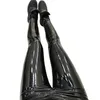 Qickitout сексуальные эластичные растягивающие тощие брюки женские высокие талии толчок кожаные черные леггинсы jeggings 220311