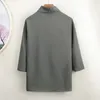 IDEFB Chinese Style Męskie Hanfu Collar Causal Duży Rozmiar Luźny T-Shirt Dla Męski Wiosna Lato Bawełniana Pościel Topy 9Y6048 210524