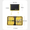 Kit per nail art Qmake Set giallo completo per manicure 3 pezzi Clipper per taglierina professionale per kit di strumenti in acciaio inossidabile
