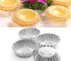 Egg Tart Mould Nonstick Ripple Aluminum Alloy Flower Shape Reusable Cupcake and Muffin Mold Baking Cup Tartlets Pans