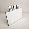 Blank Sublimation Frames Wooden Thermal Transfer Phase Plate MOM Personalized Gift Mother's Day Festival Frame 2021