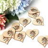 Wooden Party Hanging Pendant Vintage Rose Flower Angel Colored Printed Festival Tree Ornament 10pcs/lot DIY Home Decor ZZE5698