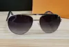 Attitude Pilot Sunglasses 0340 Silver Grey Gradient Lens Fashion Sun glasses for Men UV400 Protection Eyewear Sonnenbrille gafa de4461129