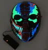 The latest 3D led luminous mask Halloween dress up props dance party cold light strip ghost masks support customization1284693