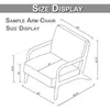 Home Textile Armchair Slipcover Cover Stretch Wood Arm Chair With Zipper Protector Elastic Modern Banquet Seat D30 Covers1575964