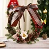 2021 HW410 Cheerleading Christmas Decorations 30CM Wreath Pendant for Shopping Malls and Hotels