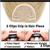 8Inches Short Front Neat Clip In Bang Fringe Extensions Straight Synthetic Natural Human Extension Hpuua Admol2214003