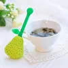 100pcs New Silicone Pear Devise Tea Leaf Strainer Herb Silicon Tea Infuser Teapot Cup Filter SN6256