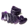 Hurtownie Rose Green White Purple Quartz Jade Kamień Guasha Board Różowy Kamienie Naturalne Skrobak Gua Sha Narzędzia Face Neck Back Body Heath Tool