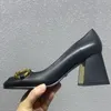 Lente en herfst ontwerper damesschoenen echte zool 7,5 cm hoge hak schoenen