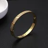 Bangle Europe och USA: s titanstålstjärnor armband skruvmejsel Eternal Ring Star Lovers Armband Gold Silver Rose 8078706